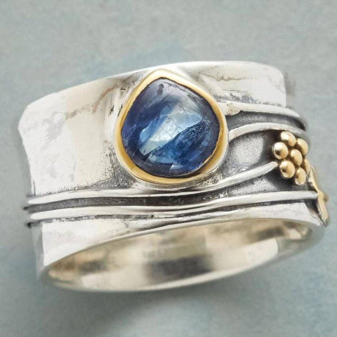 Anillo de Meditación de Gemas Bohemio