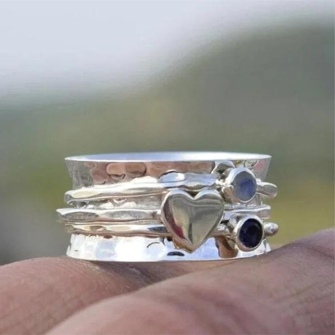Anillo Corazón Giratorio