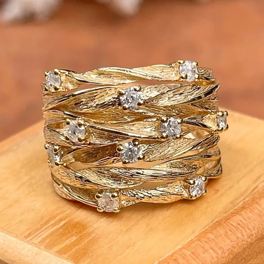 Anillo Dorado Vintage
