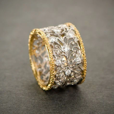 Anillo de Hiedra de Circonia Vintage