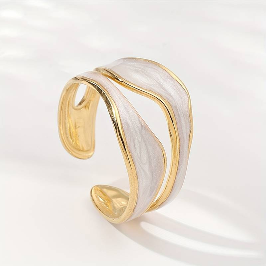Anillo de oro blanco vintage