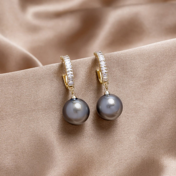 Pendientes de Perlas y Circonitas de Lujo